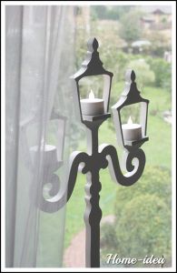 latarnia do okna biala